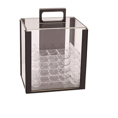 10pcs Acrylic Poker Chip Tray Holds 100 Chips Clear Box Chip Holder