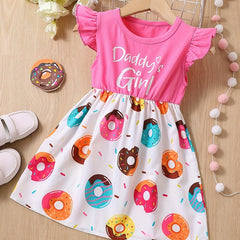 Toddler Girls Daddy's Girl Princess Dress for Party
