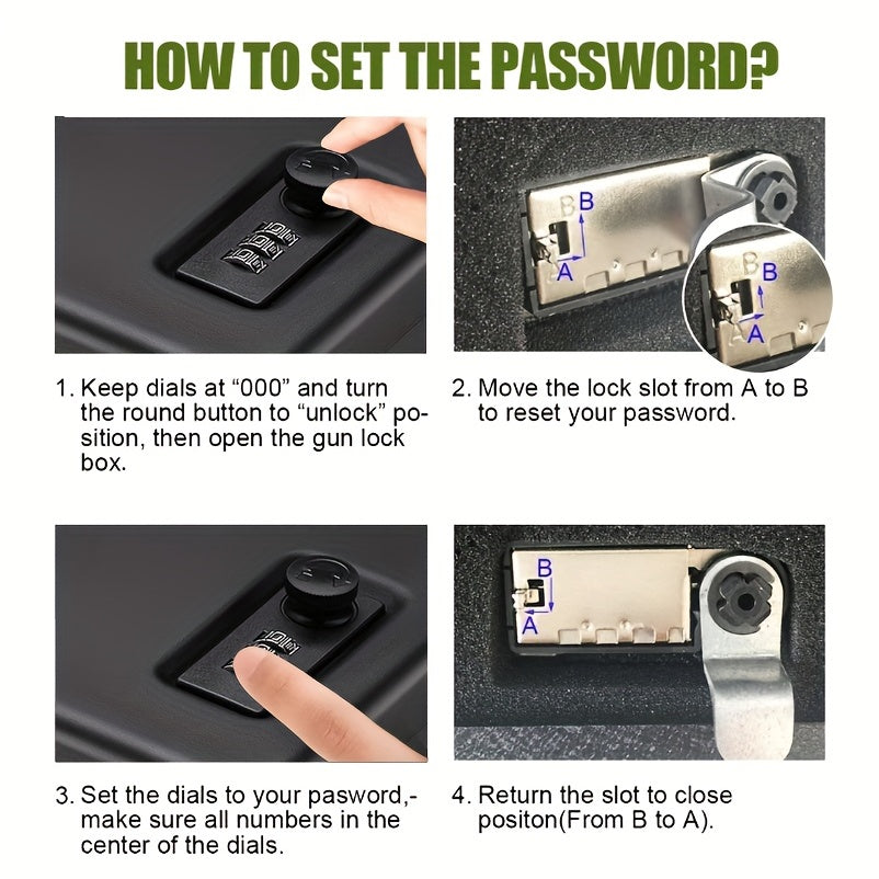 Tactical Accessory Safe Car Mount with Combination Lock