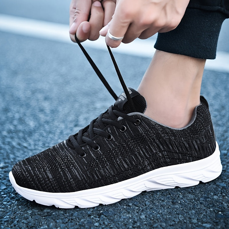 Men's Breathable Lace Up Running Shoes