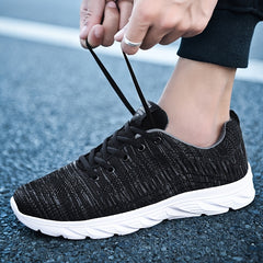 Men's Breathable Lace Up Running Shoes