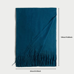 Cashmere Solid Scarf Warm Soft Scarf