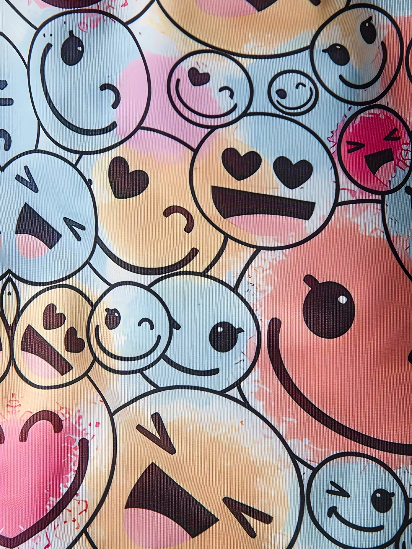 Kids Smile Face 3D Print Sweatshirt Cartoon Hoodie Top