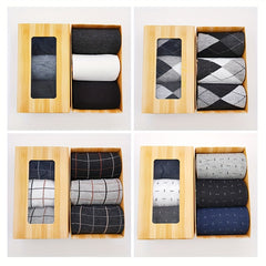 3 Pairs Men's Dress Socks Variety Pack