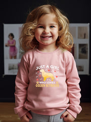 Girls Dog Pattern Crew Neck Sweatshirt For Spring Fall Christmas Gift