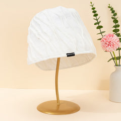 Solid Bucket Hat Lightweight Breathable Women's Elastic Adjustable