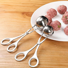 Stainless Steel Meat Baller Maker Rice Ball Tongs Scoop DIY Fish Ball Mold