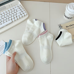6 Pairs Women's Low Cut Soft & Lightweight Solid Socks