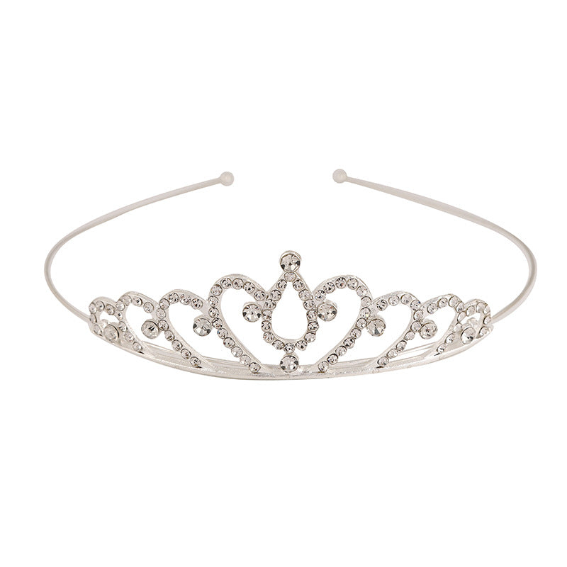 Rhinestone Crown Princess Headband for Wedding Prom Party