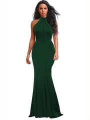 Long Mermaid Bridesmaid Dress For Winter & Fall