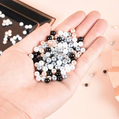 170pcs Simulated Silver Rose Gold Pearl Confetti
