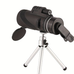 High Power 40X60 Monocular Telescope Smartphone Holder Tripod