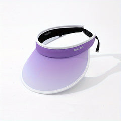 Girls Gradient Visor Wide Brim Sun Hats for Summer