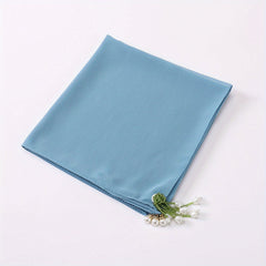 Tulip Tassel Decor Square Scarf for Women