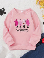 Halloween Baby Girls Sweatshirt Tops Cartoon Print Pullover