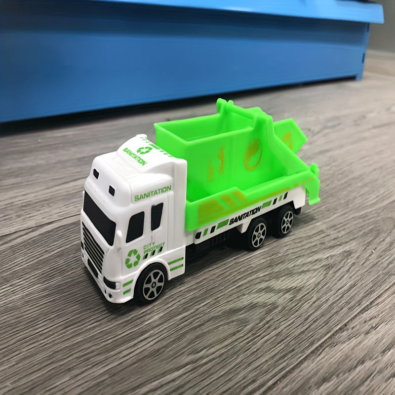 Large Pull Back Sanitation Car Model Toy
