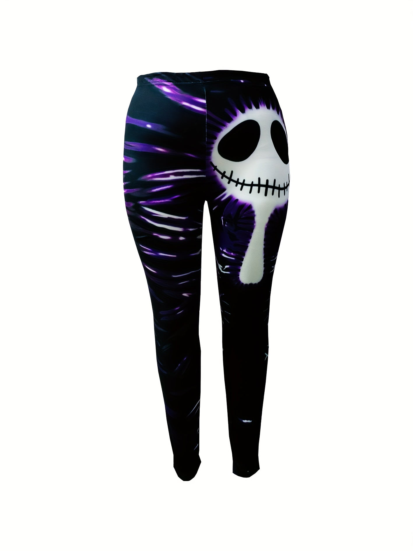 Ghost Print High Rise Goth Leggings