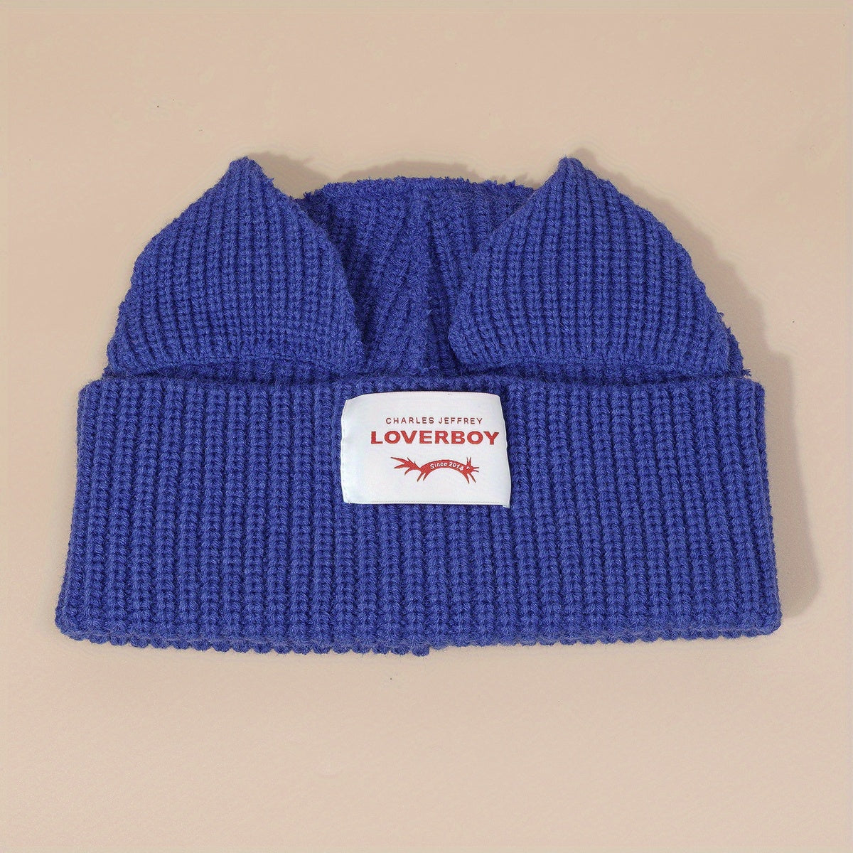 Frog Eyes Feet Beanie Cartoon Animal Ears Knitted Warm Beanie