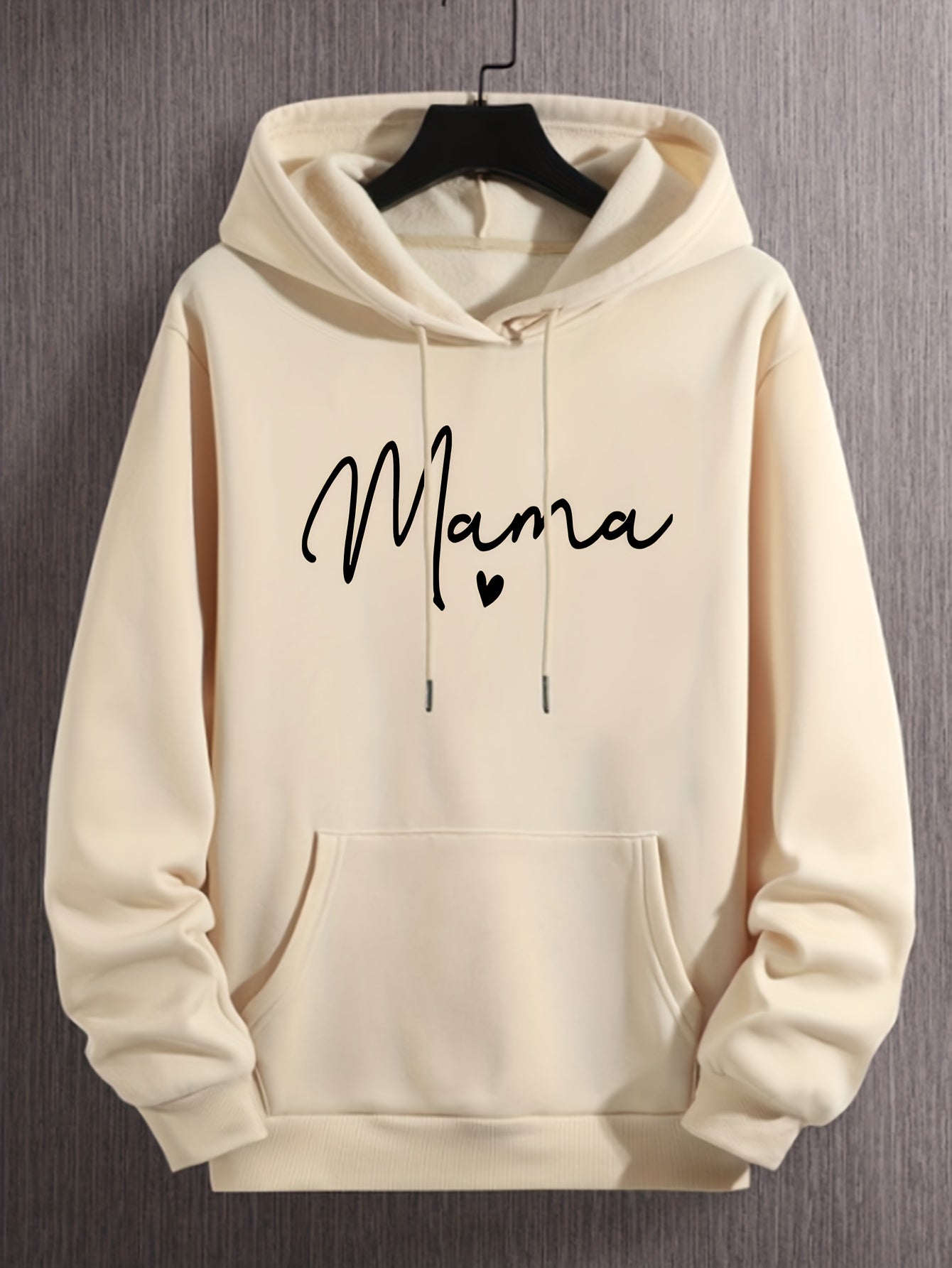 Mama Print Hoodies For Men Graphic Sweatshirt Kangaroo Pocket