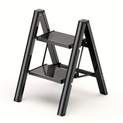 Thickened Folding Two-step Ladder Carbon Steel Sturdy Durable Non-slip Pedal