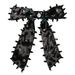 Crystal Solid Bow Hair Clip Vintage Hair Clip Hair Accessories For Women