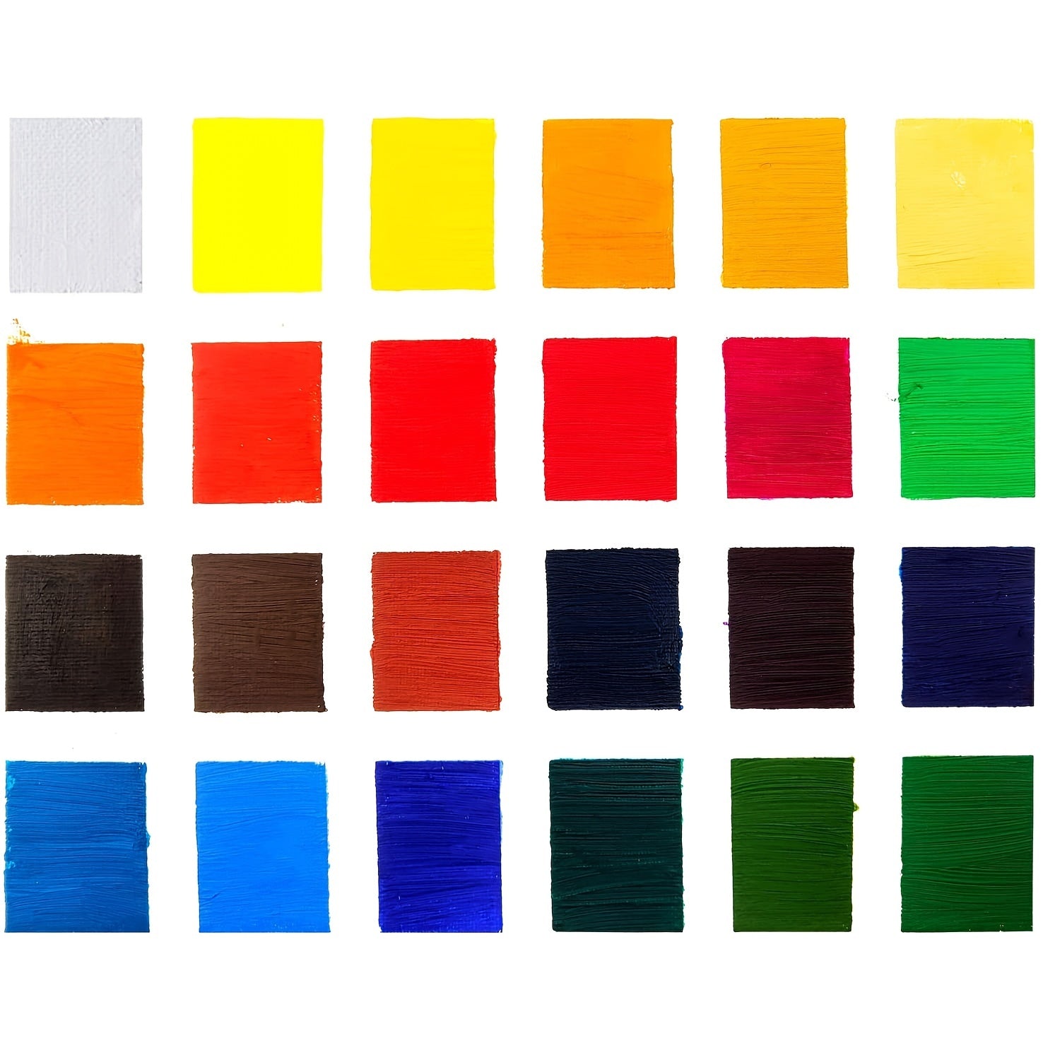 MEEDEN 24 Tube 12ml Paint Set Vibrant Colors Non-toxic Painting Set