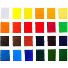 MEEDEN 24 Tube 12ml Paint Set Vibrant Colors Non-toxic Painting Set
