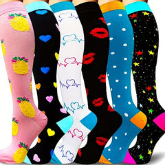 6 Pairs Men Compression Socks Running Stocking