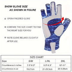 Anti slip Fishing Gloves Fingerless Gloves For Fishing Biking Camping