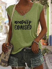 V Neck Tank Top for Summer Women's Clothing