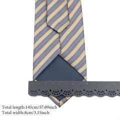 Men's Oblique Striped Tie for Business