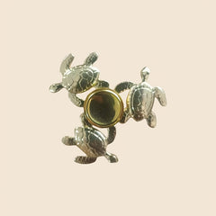Golden Turtle Fidget Spinner Metal Toy for Stress Relief