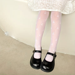 Girls Kids Bow Flower Mesh Summer Pantyhose Stockings