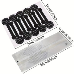 50 Translucent Plastic Bags for Cookie Cake Chocolate Candy Snack Wrapping