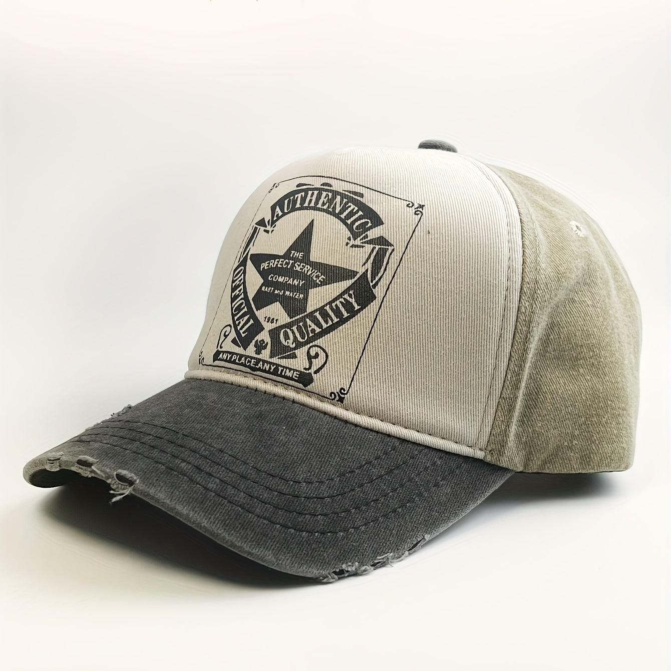 Unisex Adjustable Baseball Cap With Pentagram Embroidery