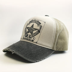 Unisex Adjustable Baseball Cap With Pentagram Embroidery