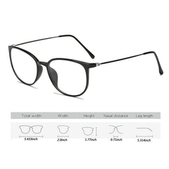 Vintage Square Frame Optical Glasses Artistic Myopia Glasses