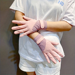 Ice Silk Mesh Gloves Non-slip UV Protection Cycling Driving