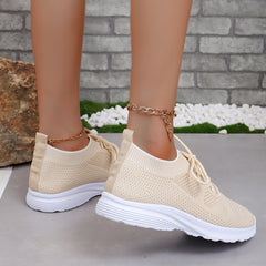 Women's Comfort Lace-up Mesh Weaving Athletic Sneakers