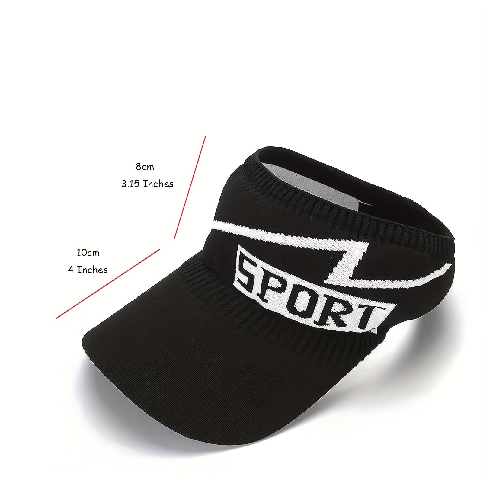 Jacquard Visor Hat Elastic Knitted Golf Cap Lightweight Sun Hats for Women