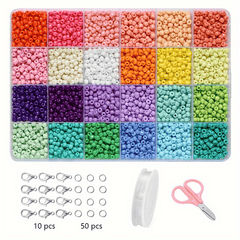 Glass Rice Beads Letter Beads Jewelry Material Package