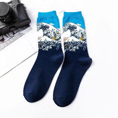 Vintage Cotton Socks Autumn Winter Sports Socks