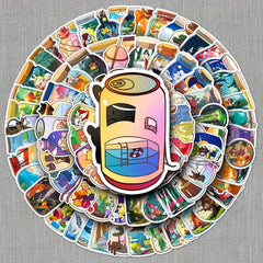 100pcs Bottle Cartoon Graffiti Stickers Waterproof DIY Car Decoration