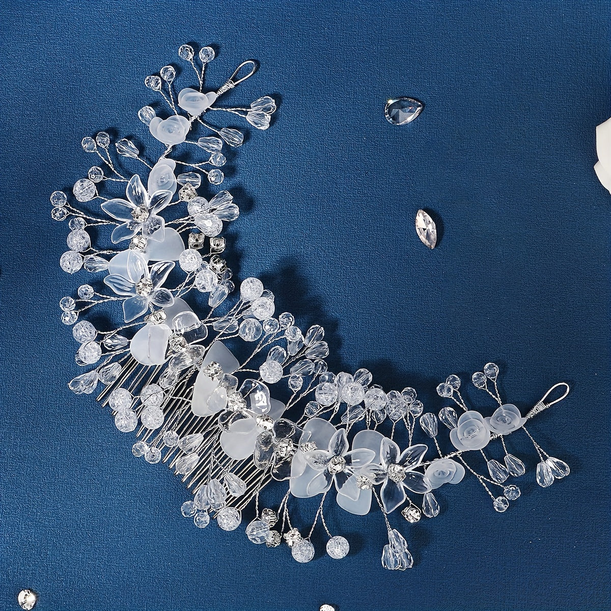 Crystal Headband with Comb Bridal Hair Accessories