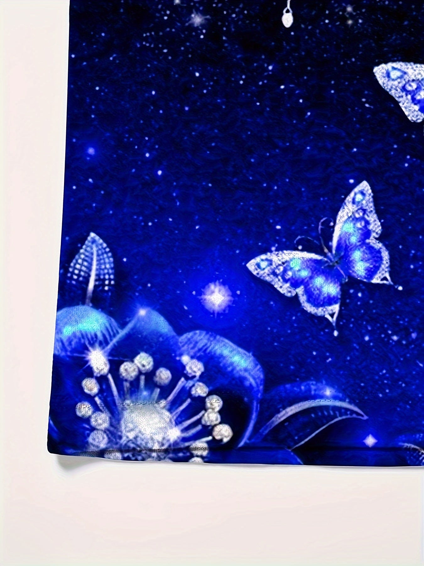 Butterfly Pattern Crew Neck Short Sleeve T-shirt for Summer Sports