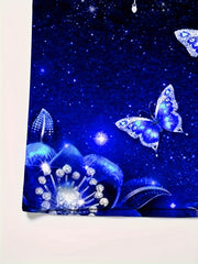 Butterfly Pattern Crew Neck Short Sleeve T-shirt for Summer Sports