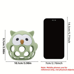Owl Ball Soft Rubber Toy for Boys and Girls Green