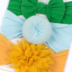 3pcs Baby Butterfly End Hair Band Soft Nylon Headband Baby Hair Accessories