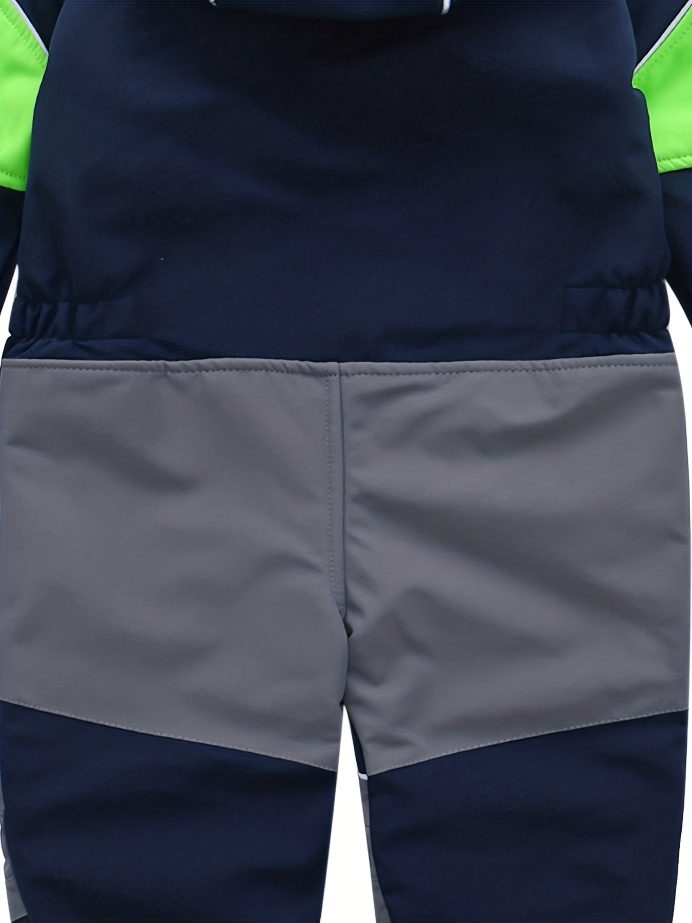 Boys Warm Softshell Outdoor Jumpsuit Fleece Lined Hooded Ski Suit