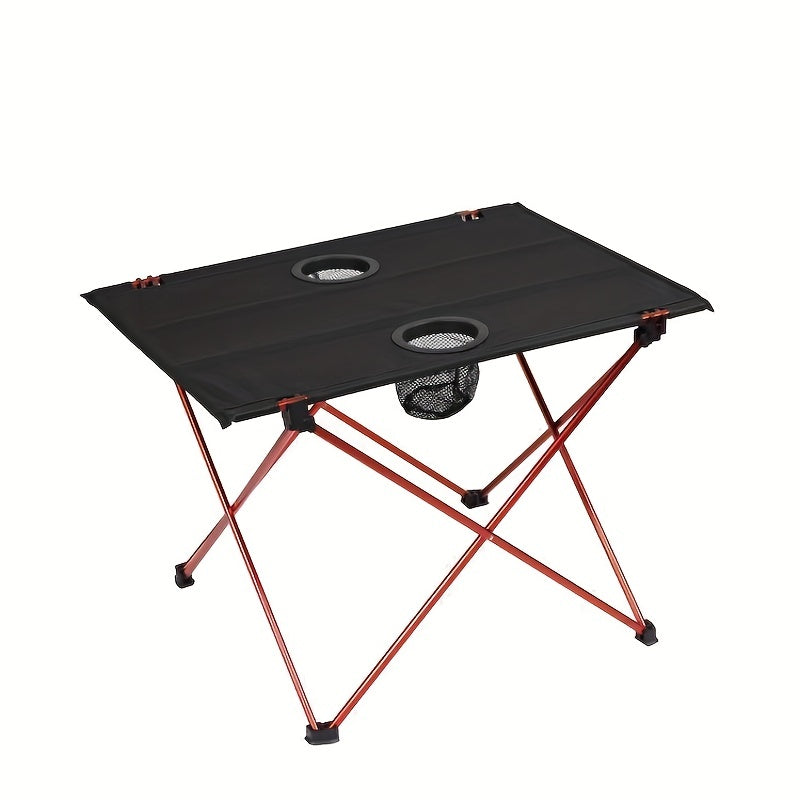 Portable Folding Camping Table with Oxford Cloth Top